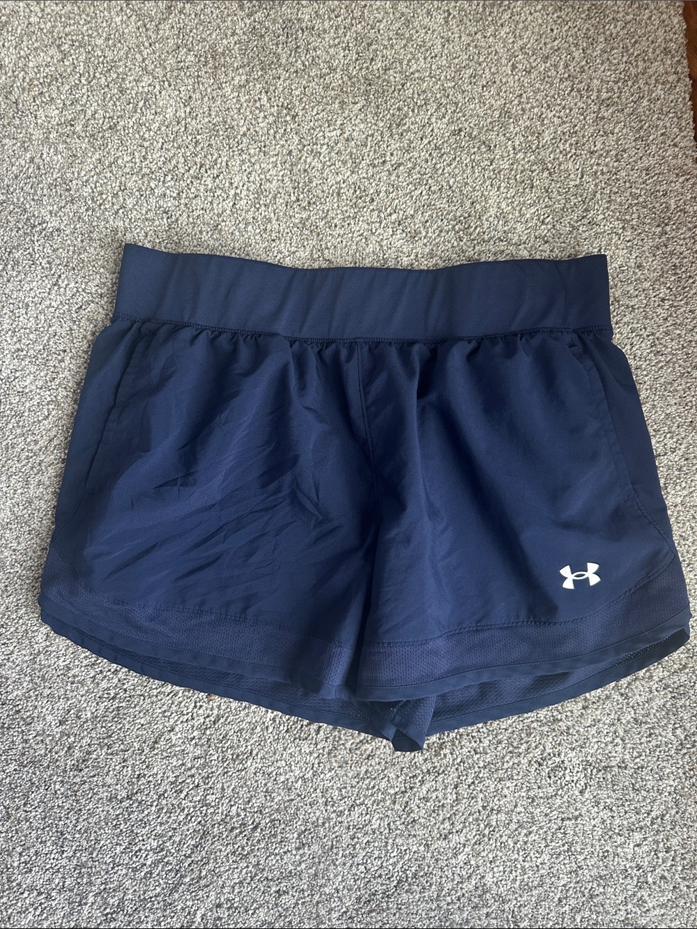 Under Armour Women's Navy Athletic Running Shorts